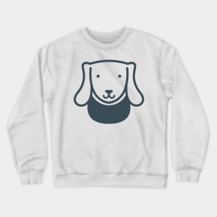 Cute Cartoon Dog Art Print Crewneck Sweatshirt